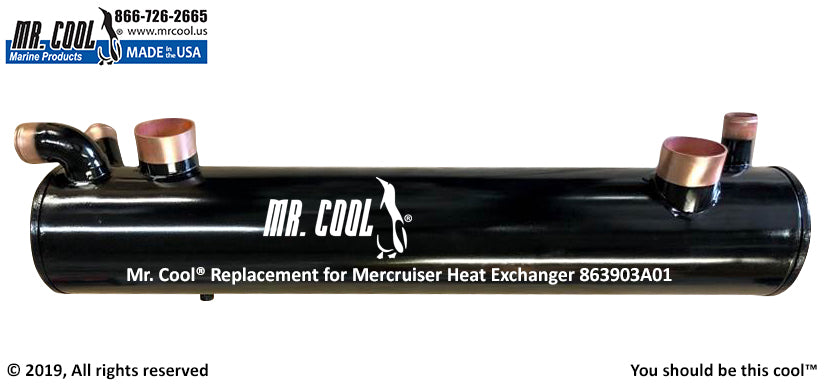 Mercruiser 863903A01 V8 Big Block 8.1L (496 MAG) Heat Exchanger Replacement