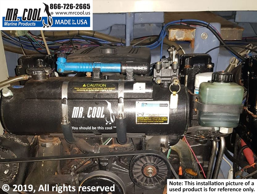 Mercruiser 864395T01 4.3L. 5.0L, 5.7L & 6.2L  Heat Exchanger (With Hose) Replacement