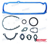 Mercruiser, Volvo V8 Small Block 5.0 - 5.7L Oil Pan Gasket Kit With 1 oil pan gasket &amp; 1 Piece Rear Seal Replacement