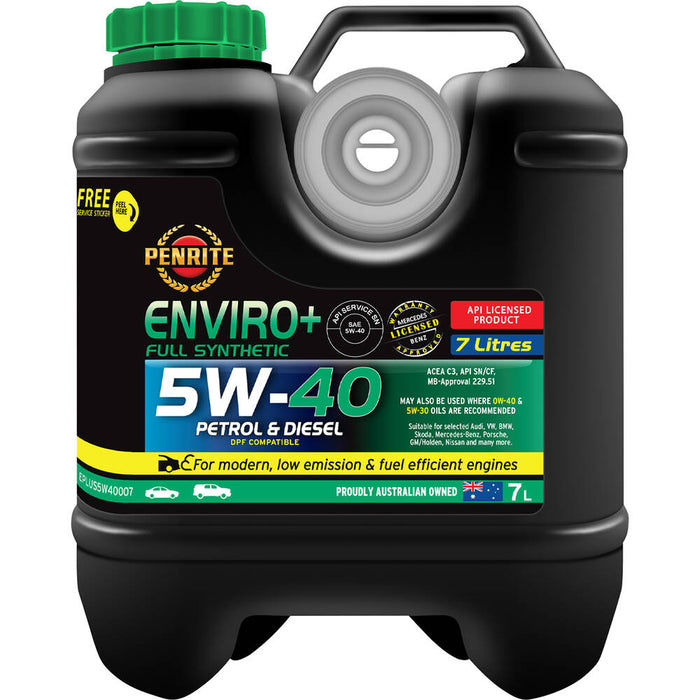 Penrite Enviro+ 5W40 Engine Oil 7L