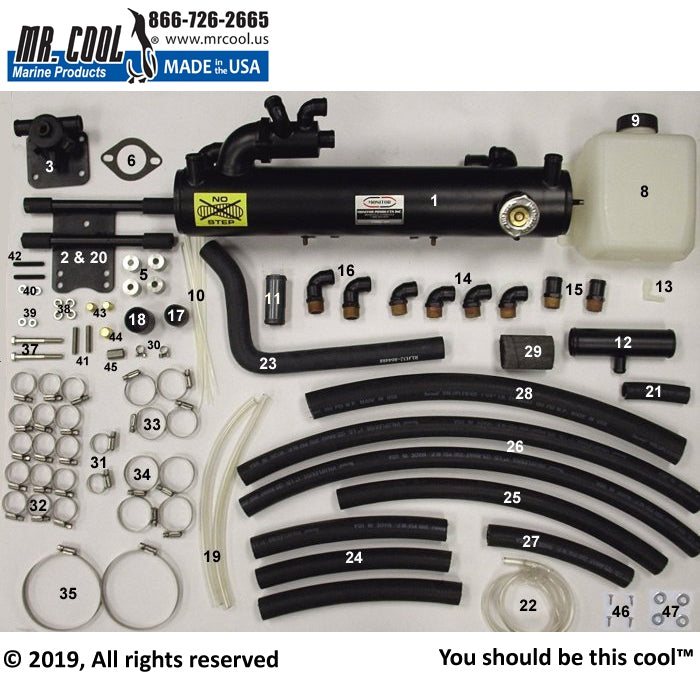 MFH-5320-B Premium Mercruiser V6-V8 Block & Manifold Dry Joint Kit