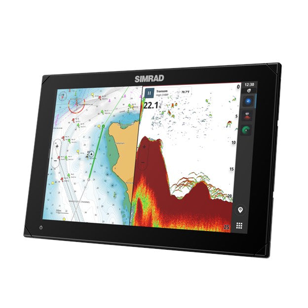 Simrad – NSX 3012 – 12 inch chartplotter with 3 in 1 Active imaging transducer & C-MAP DISCOVER X AUS/NZ charts