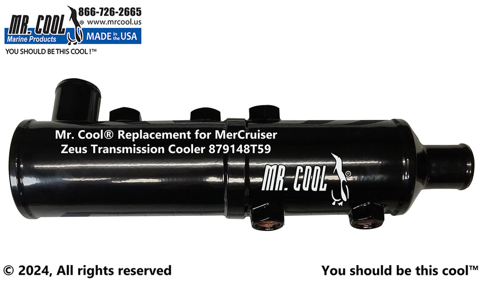 Mercruiser 879148T59 / 8M0181739 Zeus 3000 Vertical Transmission / Power Steering Oil Cooler Replacement