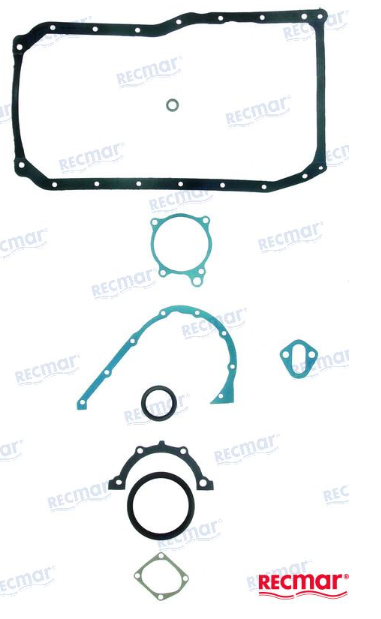 Mercruiser 27-810846, 3.0L Oil Sump Oil Pan Gasket Kit 1 Peice Seal Replacement