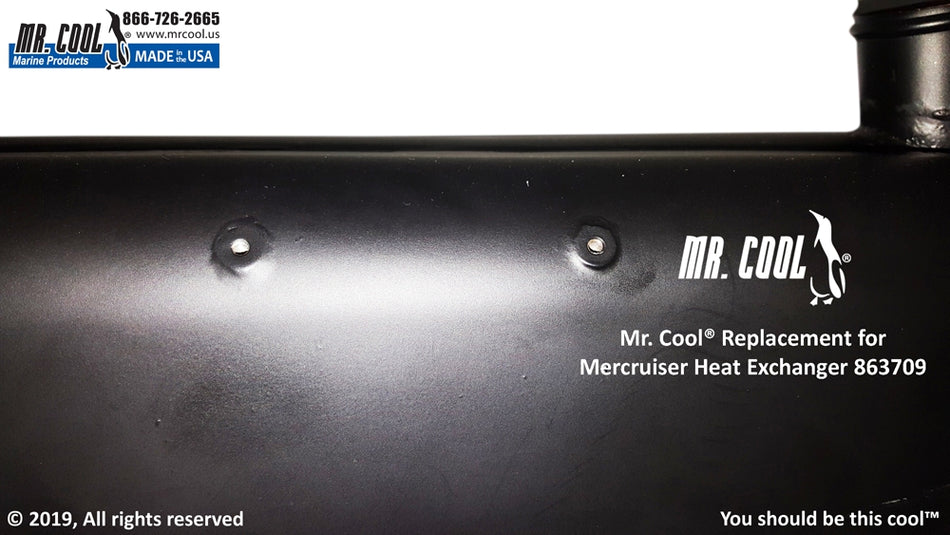 Mercruiser 863709A02 4.3L. 5.0L, 5.7L & 6.2L  Heat Exchanger Replacement