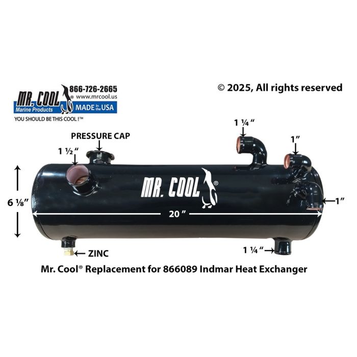 866089 Indmar Heat Exchanger