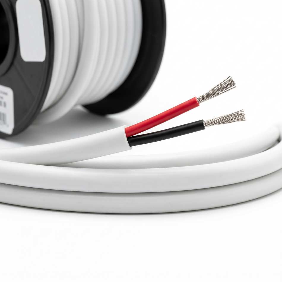 TYREE 3MM TWIN SHEATH WHITE TINNED COPPER WIRE PER METER