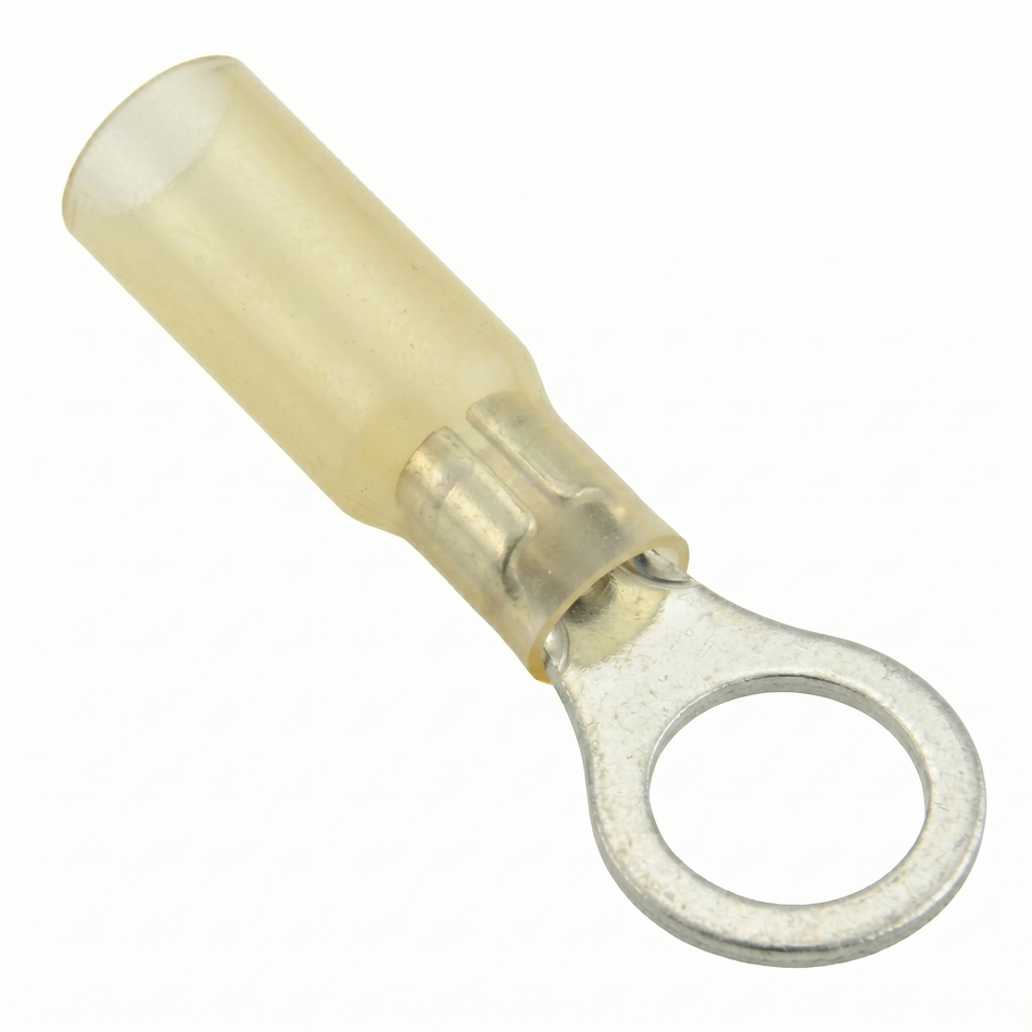 QUIKCRIMP YELLOW WATERPROOF HEAT SHRINK RING 6MM 25PK