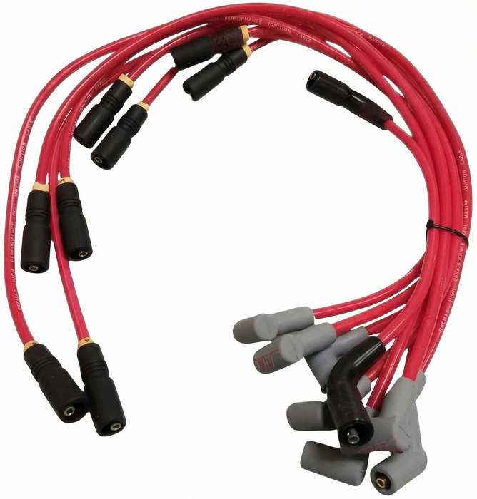Volvo Penta 3859000 V8 5.0/5.7 GM-MPI Ignition Cable Kit (Straight Boots) Replacement
