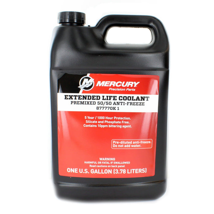 Mercury Extended Life Coolant  Premixed 50/50 Anti Freeze 92-877770K 1, 3.78L