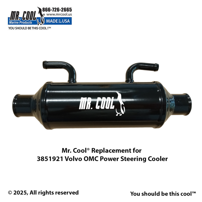 Mr Cool 3851921 Volvo OMC Power Steering Cooler Replacement