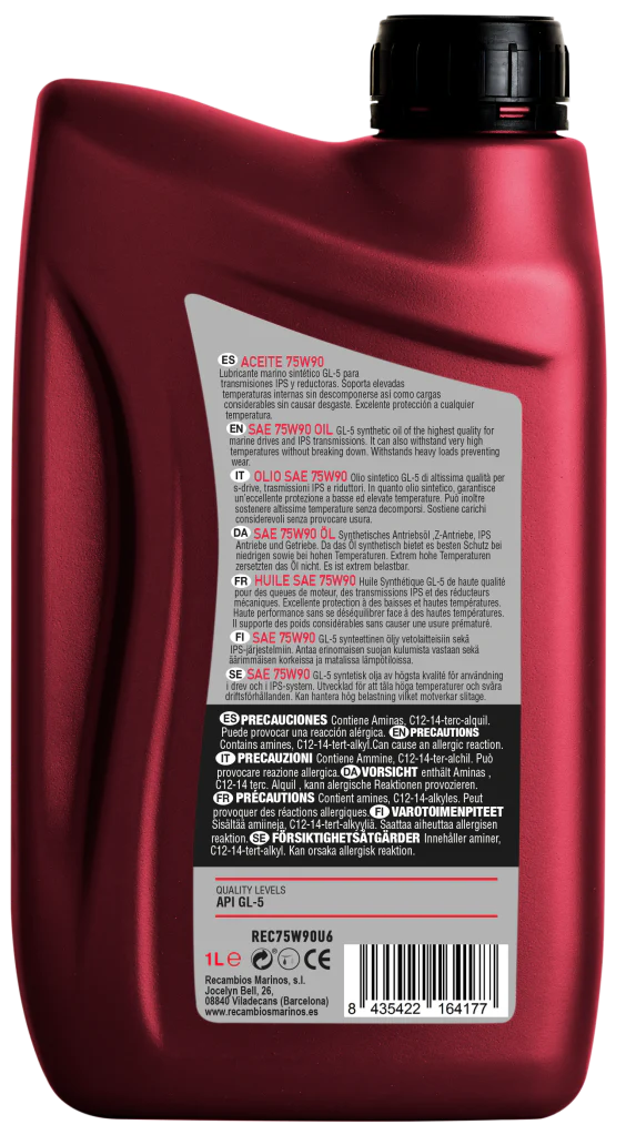 Reclube 75w90 Marine Transmission Oil 1L