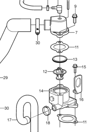 Volvo Penta 416033 Thermostat Seal Replacement