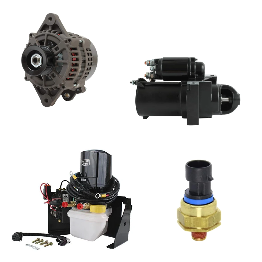Mercruiser Electrical - Starters, Alternators, Trim motors