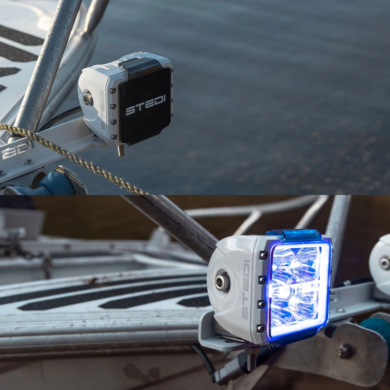 Marine White C4 LED Cube Light Spot