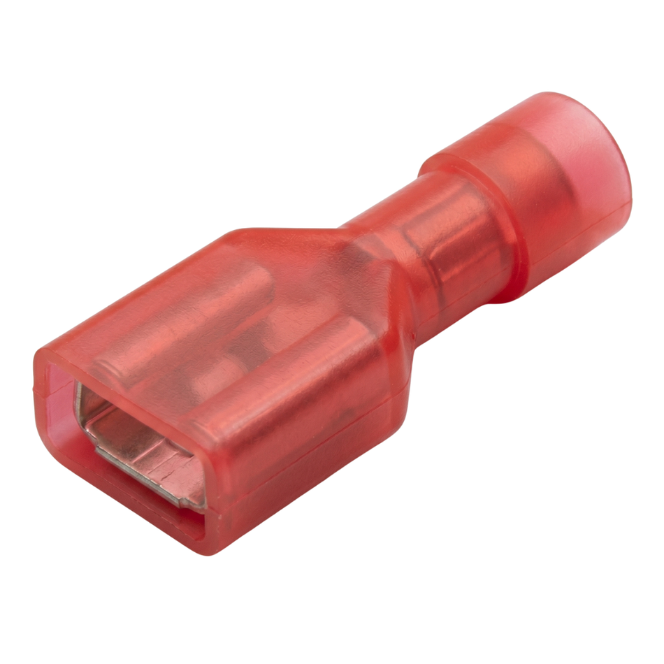 CARROLL RED CRIMP TERMINAL SPADE FEMALE 100PK