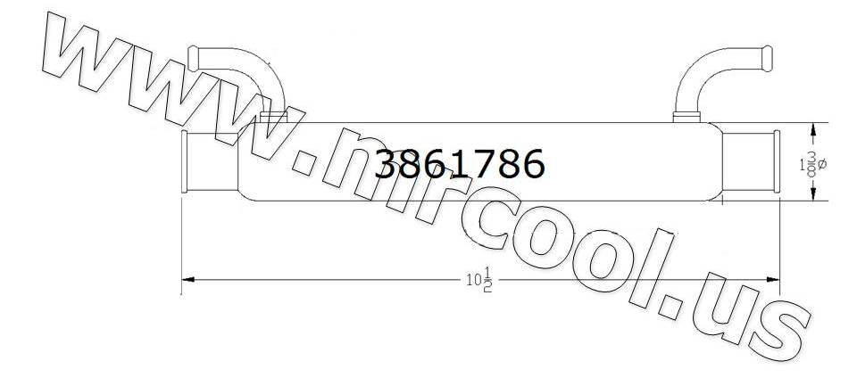 VOLVO PENTA 3861786 POWER STEERING COOLER REPLACEMENT