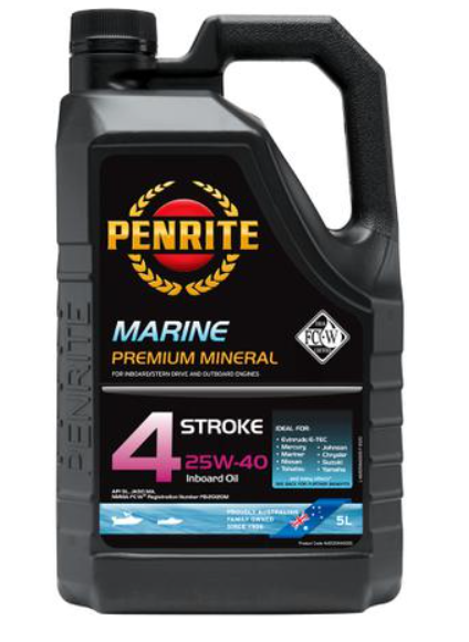 Penrite Marine Inboard 4 Stroke Oil 25W-40 5 Litres