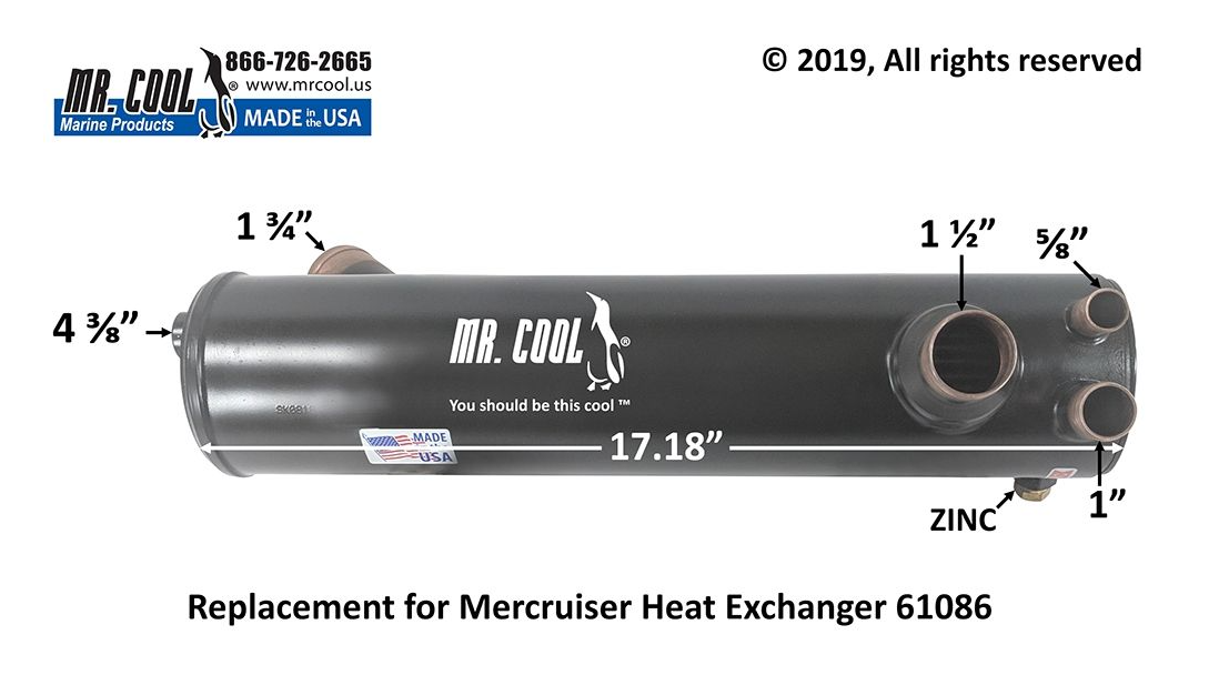 Mercruiser 61086A7 3.0L Heat Exchanger Replacement