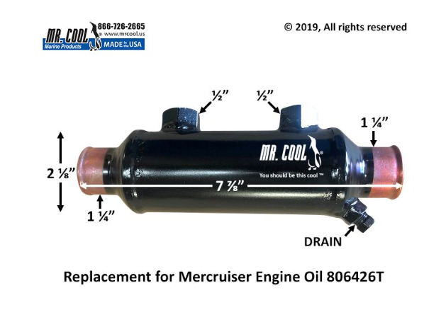 Mercruiser 806426T Oil Cooler Replacement