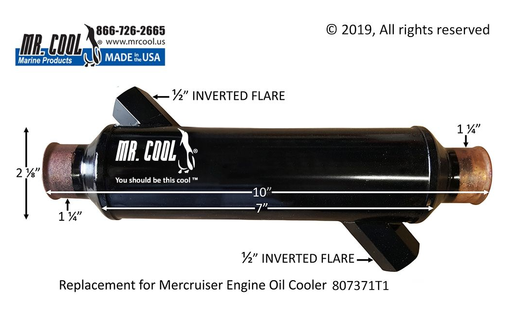 Mercruiser 807371T1 Oil Cooler Replacement