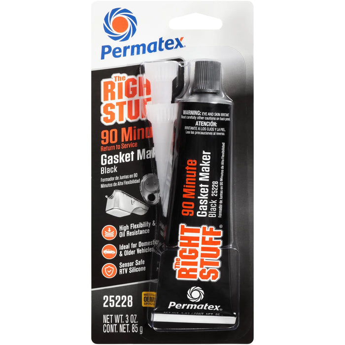 PERMATEX® THE RIGHT STUFF® 90 MINUTE GASKET MAKER BLACK 85G