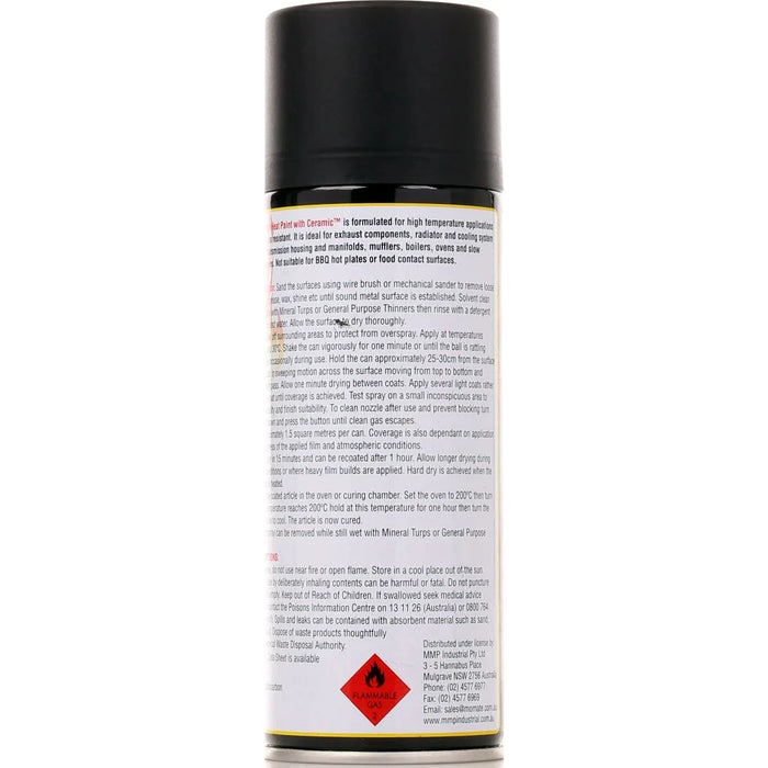 Dupli-Color High Heat Ceramic Paint Black 340g - DH1602