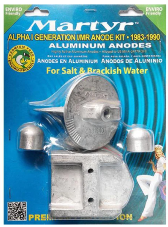 Mercruiser 888756Q04 Alpha One Gen 1 Martyr Aluminium Anode Kit