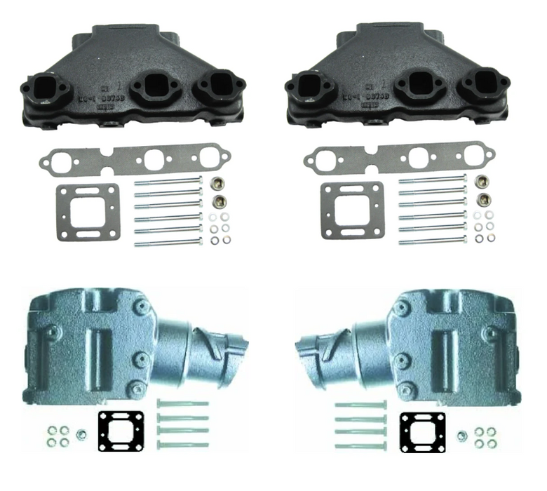 Mercruiser V6 4.3L Wet Joint Manifold and Riser Kit BARR Replacement