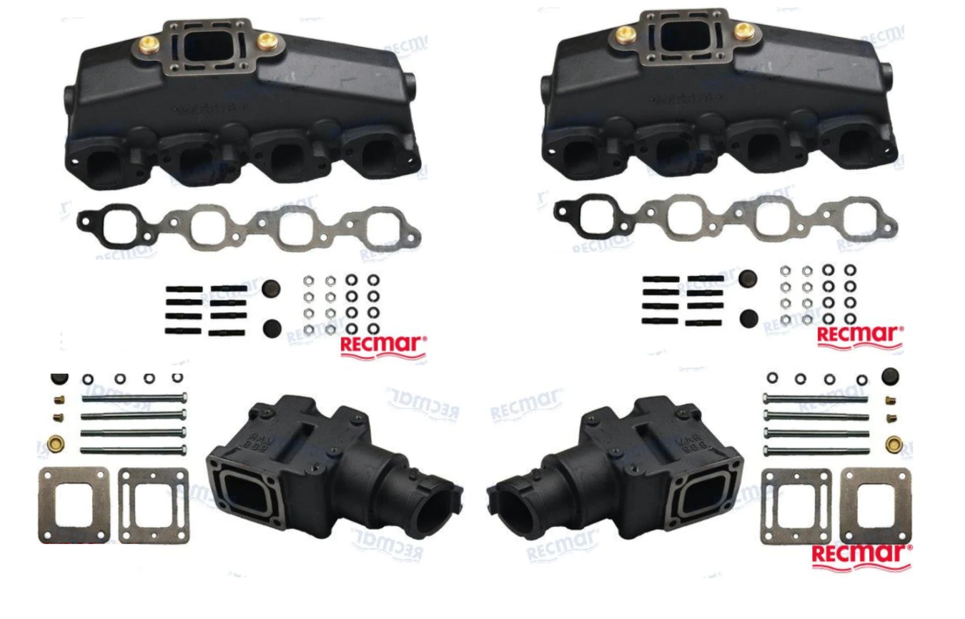 Aftermarket Mercruiser V8 Big Block 7.4L & 8.2L Manifold & Riser Kits