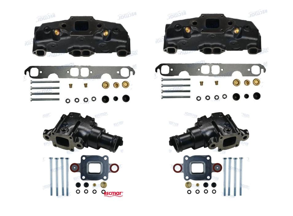 Aftermarket Mercruiser V8 Small Block Manifold & Riser Kits Marine