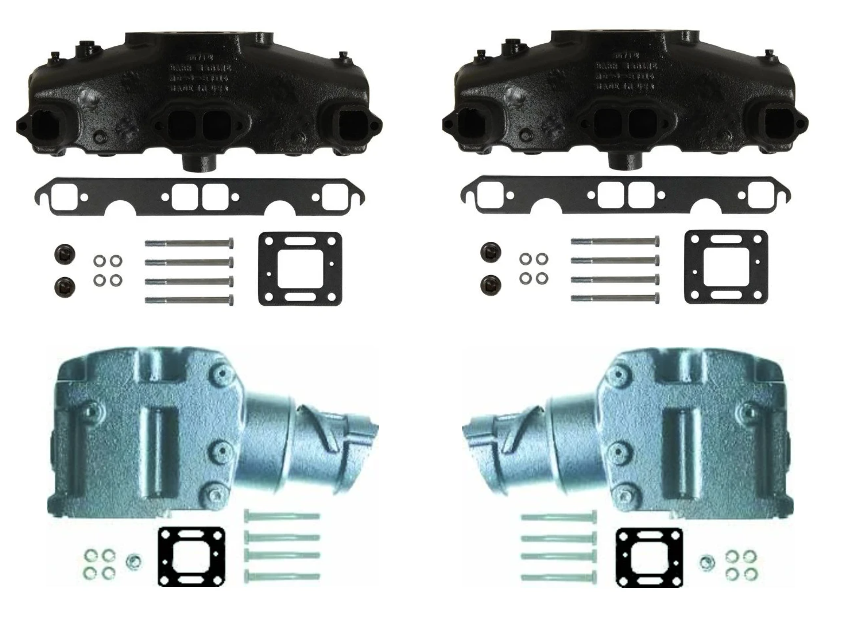 Mercruiser V8 5.0L, 5.7L & 6.2L Wet Joint Manifold and Riser Kit BARR Replacement