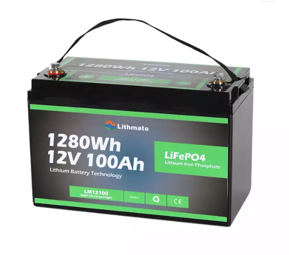 Marine LiFePO4 12v100ah Lithium Ion Deep Cycle Battery/Bluetooth