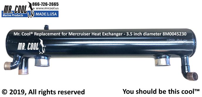 Mercruiser 8.2L MAG Heat Exchanger 8M0095815 (3.5") Replacement Mr Cool